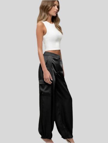 PANTALÓN CARGO SATÉN 7 CLRS