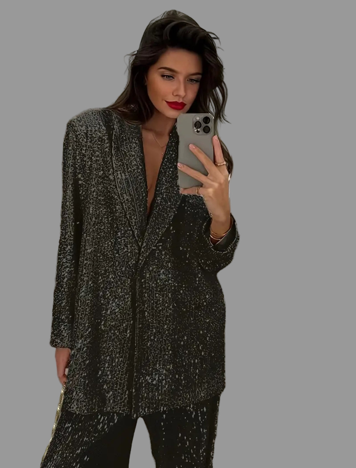 CONJUNTO DE PANTALÓN OVRSIZED LENTEJUELAS 5 CLRS