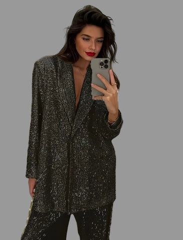 CONJUNTO DE PANTALÓN OVRSIZED LENTEJUELAS 5 CLRS