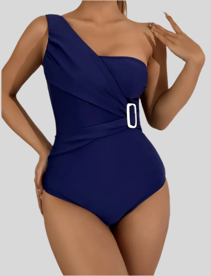 TRAJE DE BAÑO ASIMÉTRICO CON HEBILLA