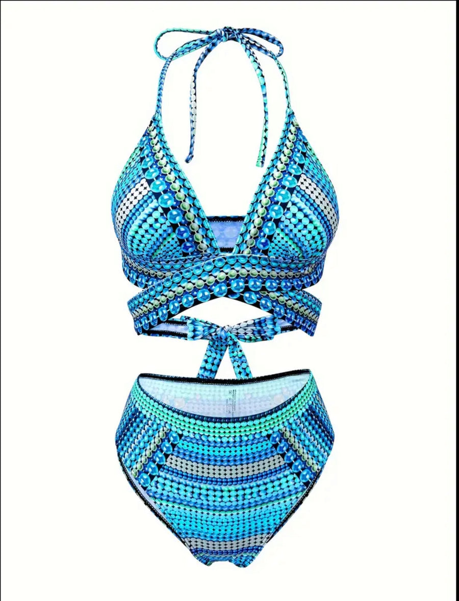 BIKINI CON PAREO MULTICOLOR 2 CLRS