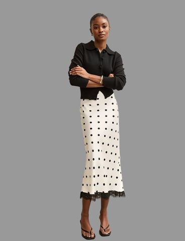 FALDA SIRENA LENCERA LUNARES 2 CLRS