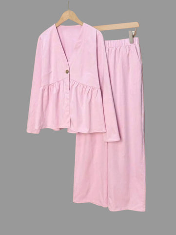 CONJUNTO CON TOP FRUNCIDO