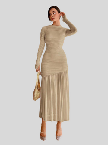 VESTIDO DE TUL DRAPEDO 19 CLRS