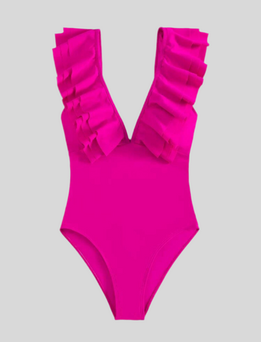 TRAJE DE BAÑO CON VOLANTES 2 CLRS