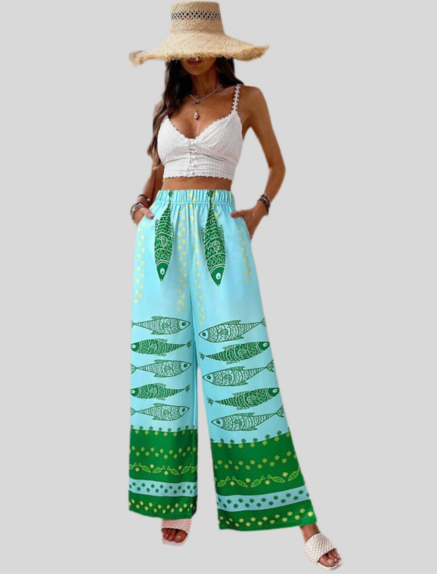 PANTALÓN DE VERANO ESTAMPADO 7 CLRS
