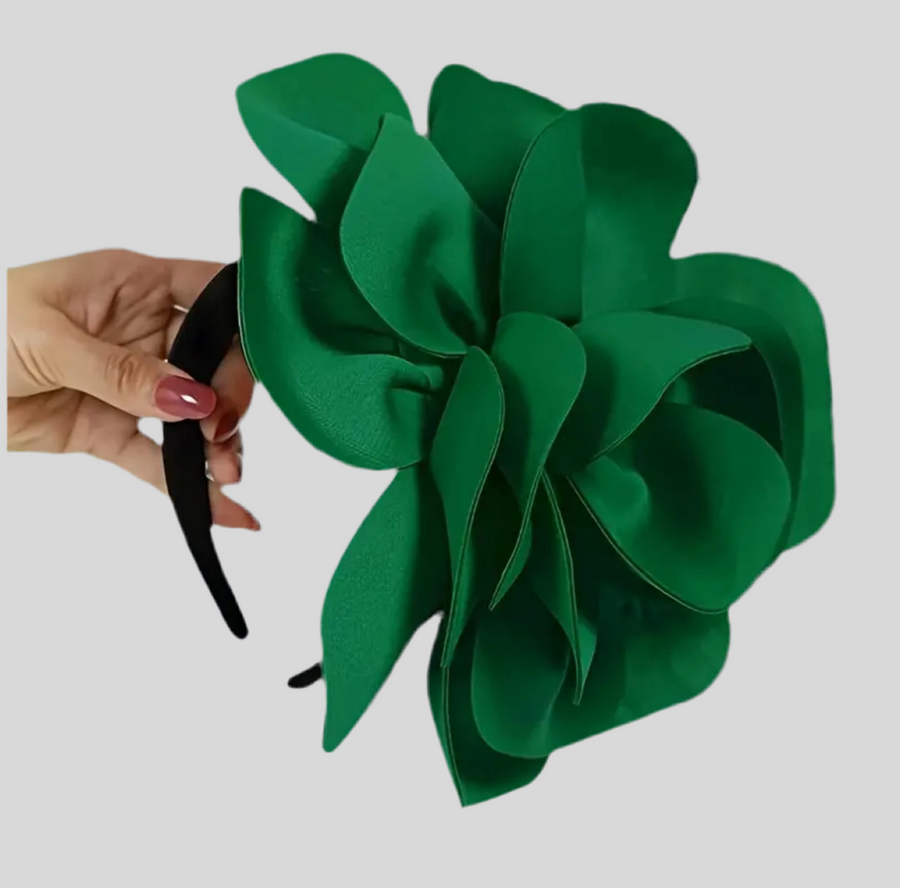 TOCADO DE FLOR CON DIADEMA 7 CLRS