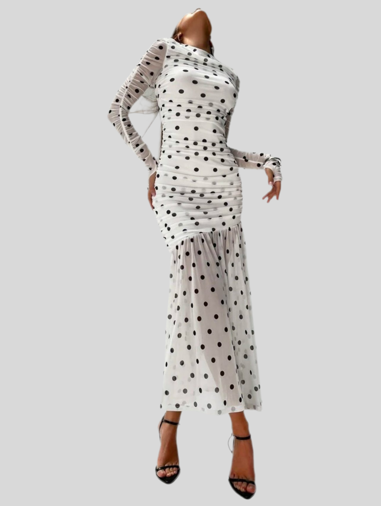 VESTIDO DE TUL DRAPEDO 19 CLRS
