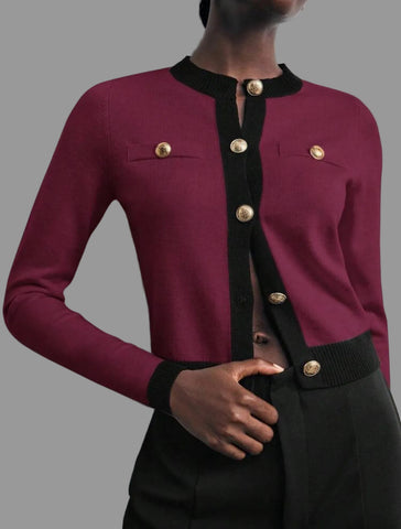 CHAQUETA PUNTO CORTA BORDE 4 CLRS