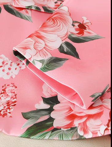 TRAJE DE CHAQUETA ESTAMPADO FLORAL