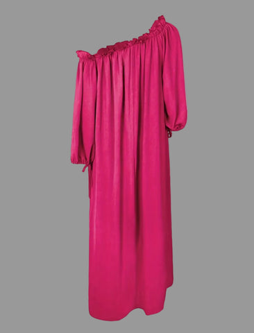 VESTIDO AMPLIO ESCOTE MEJICANO 7 CLRS