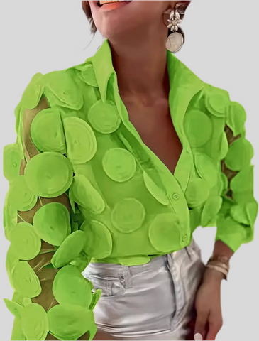 CAMISA DE ORGANZA CÍRCULOS 6 CLRS