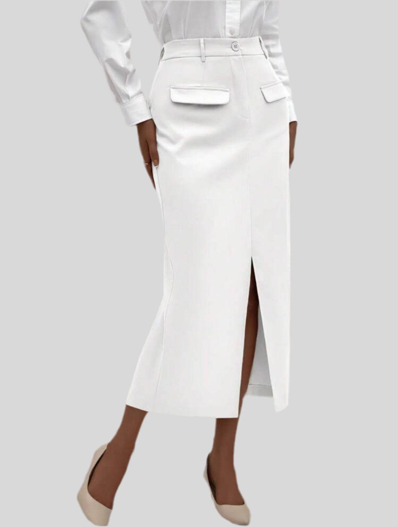 STRAIGHT EXECUTIVE SKIRT 4 CLRS