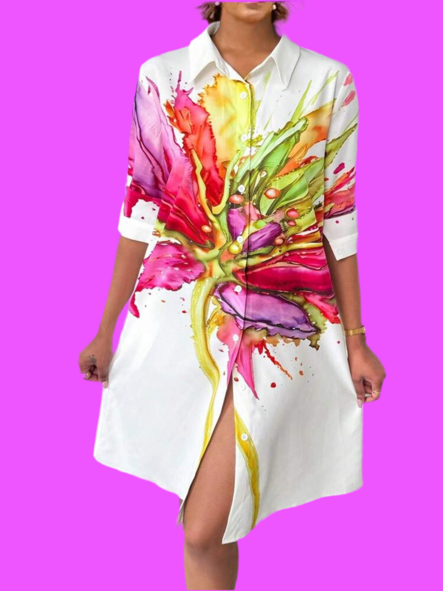 VESTIDO CAMISERO AMPLIO 6 CLRS