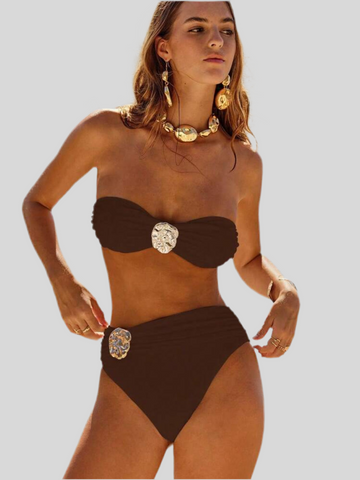 BIKINI BANDEAU CON BRAGA ALTA 4 CLRS