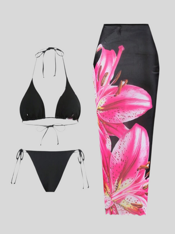 CONJUNTO DE BIKINI Y FALDA NET 16 CLRS