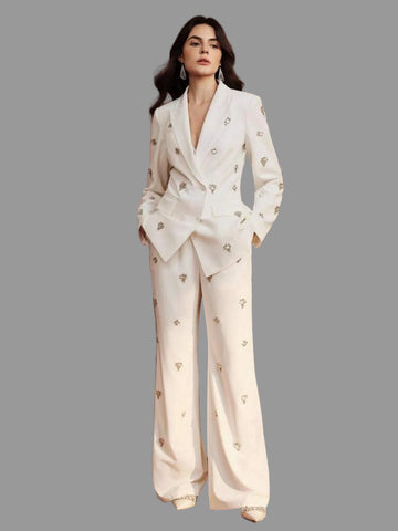 TRAJE DE CHAQUETA CON ADORNO CRISTALES 6 CLRS