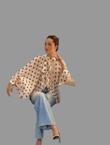 CAMISA LUNARES DE GASA AMPLIAS MANGAS 6 CLRS