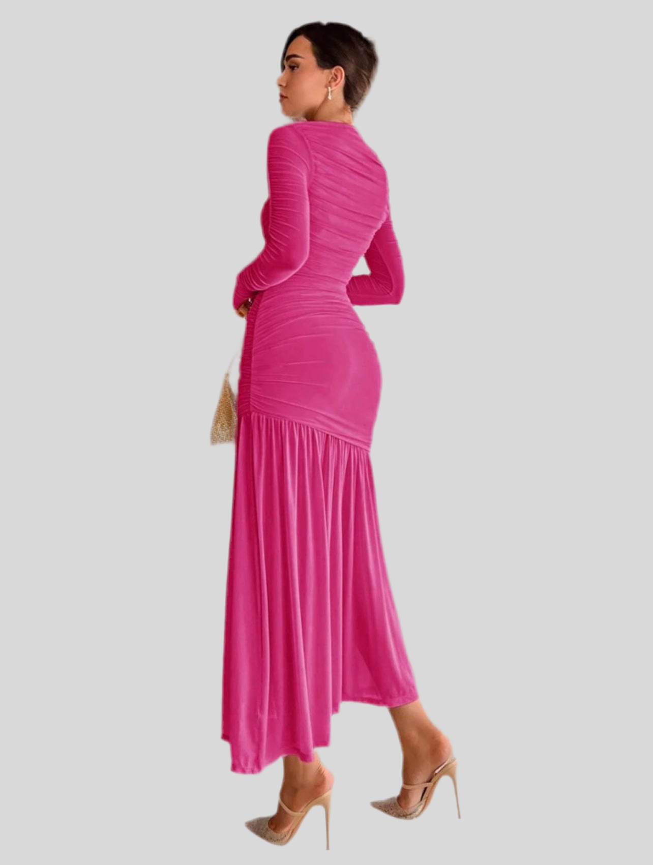 VESTIDO DE TUL DRAPEDO 19 CLRS