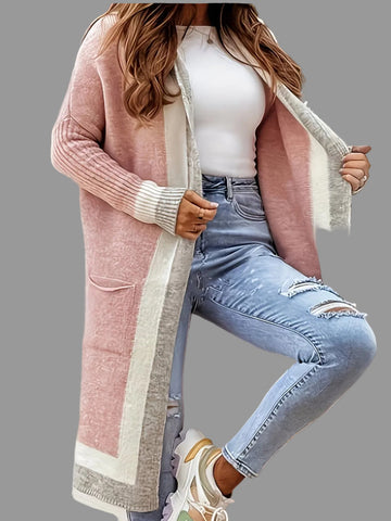 CARDIGAN LARGO CON CAPUCHA 5 CLRS