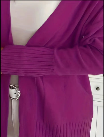 CHAQUETA DE PUNTO OVERSIZED MUY AMPLIA 20CLRS