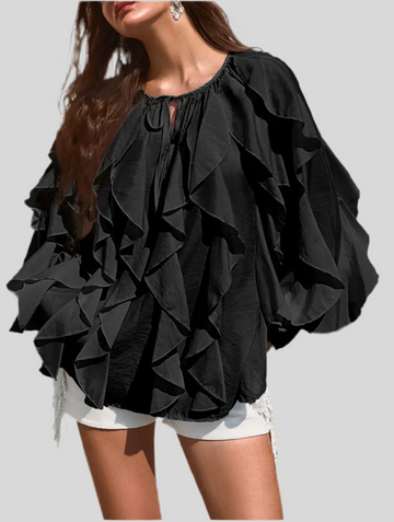 CAMISA AMPLIA CON VOLANTES 4 CLRS