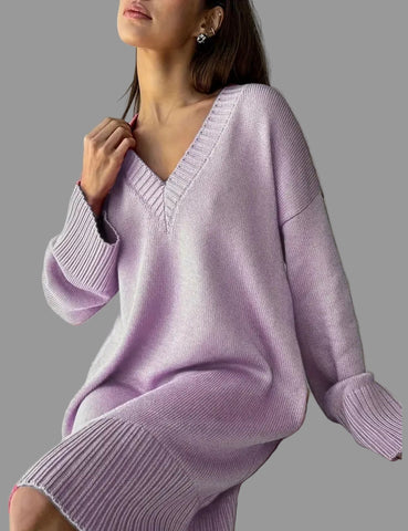 VESTIDO JERSEY DE PUNTO OVERSIZED 5 CLRS