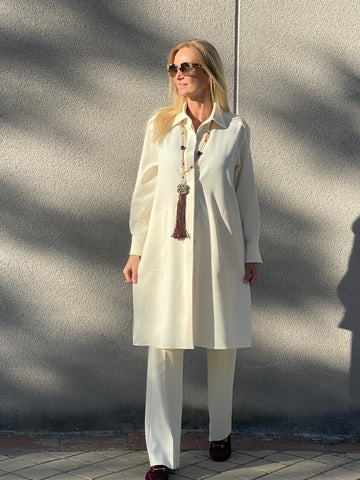Conjunto en lana fría oversize