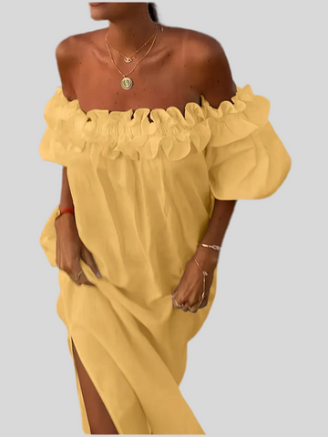 VESTIDO VERANO OPEN SHOULDERS 6 CLRS