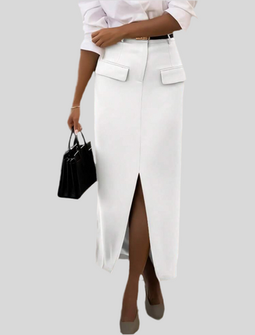 STRAIGHT EXECUTIVE SKIRT 4 CLRS