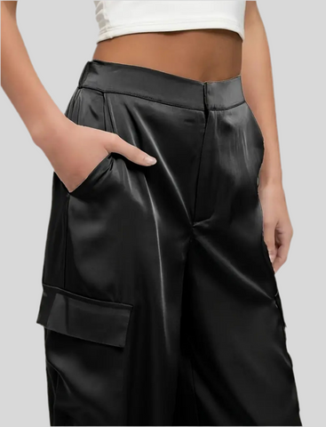 PANTALÓN CARGO SATÉN 7 CLRS