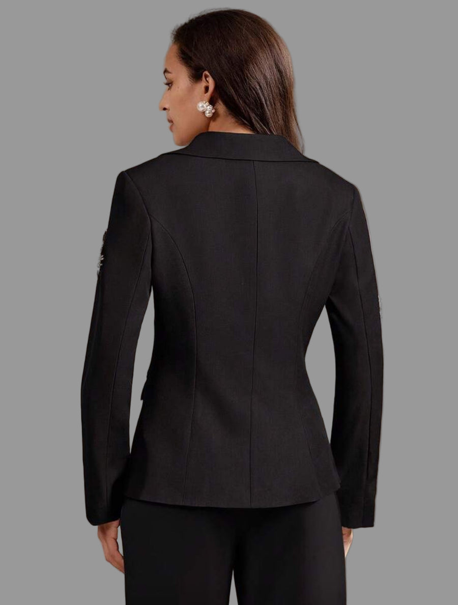 TRAJE DE CHAQUETA CON APLICACIONES DE CRISTAL 4 CLRS
