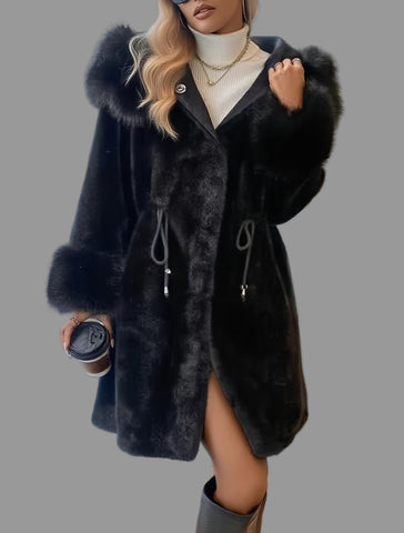 ABRIGO ESTILO PARKA PIEL ECO 3 CLRS