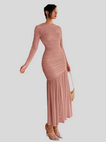 VESTIDO DE TUL DRAPEDO 19 CLRS