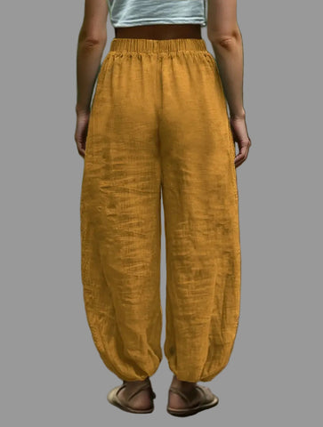 PANTALON HAREM CINTURA GOMA 6 CLRS