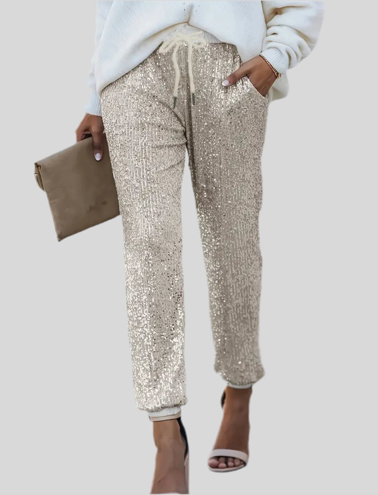 PANTALÓN LENTEJUELAS TOBILLO 6 CLRS