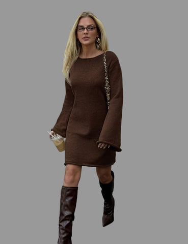 VESTIDO CORTO DE PUNTO A-LINE 3 CLRS