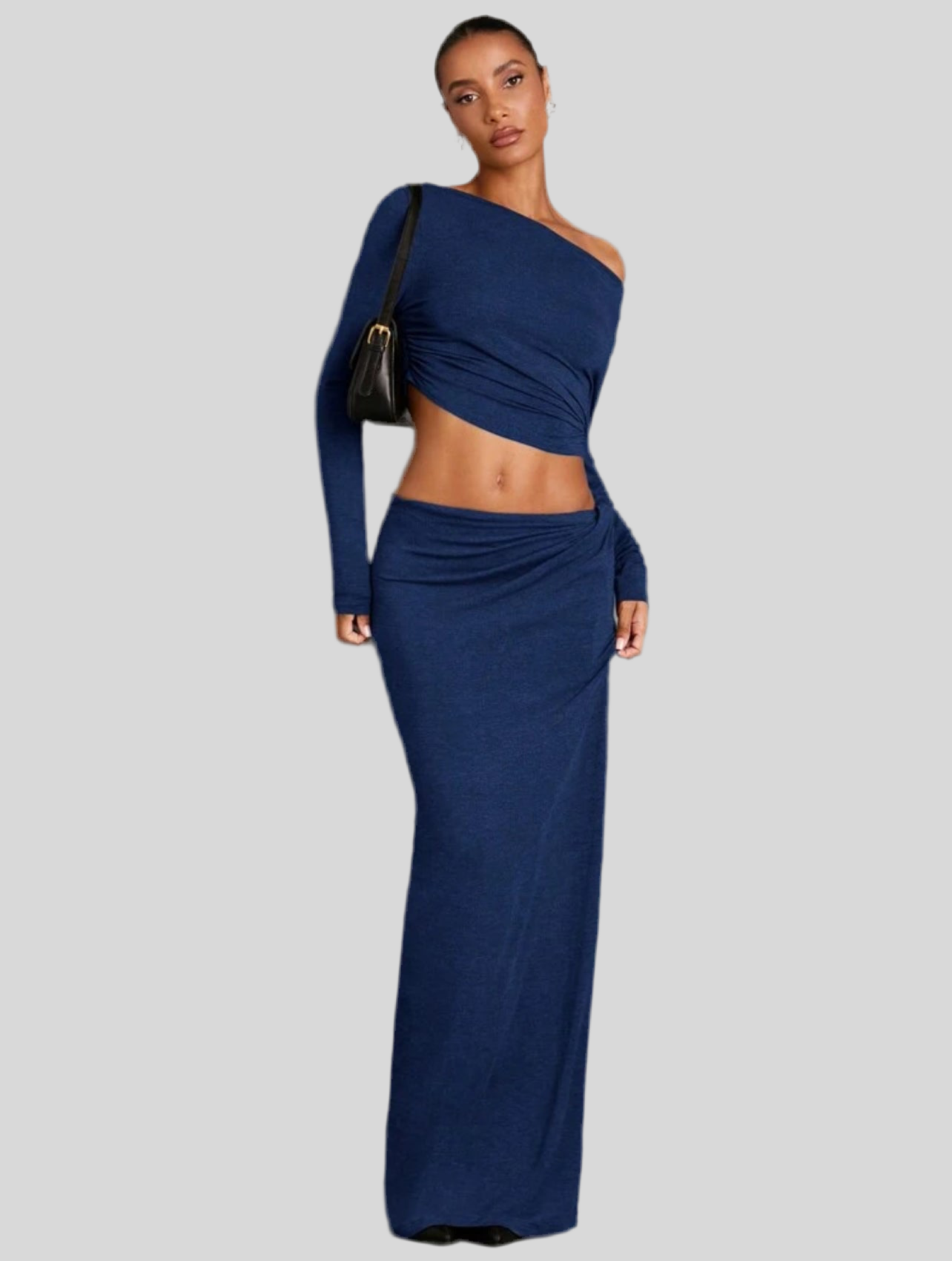 SEXY SET T-SHIRT LONG SKIRT 5 COLRS