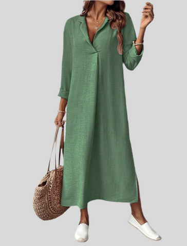 VESTIDO TÚNICA CON ESCOTE 5 CLRS