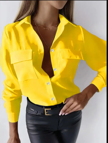 CAMISA CON BOLSILLOS SOLAPA 6 CLRS
