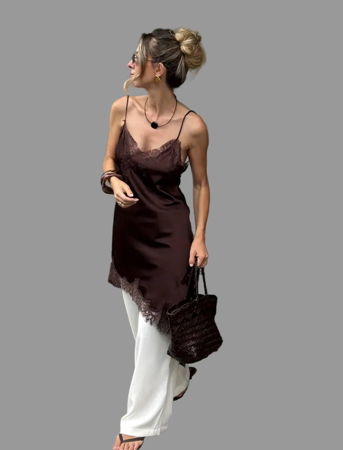 TOP LENCERO LARGO ASIMÉTRICO 2 CLRS