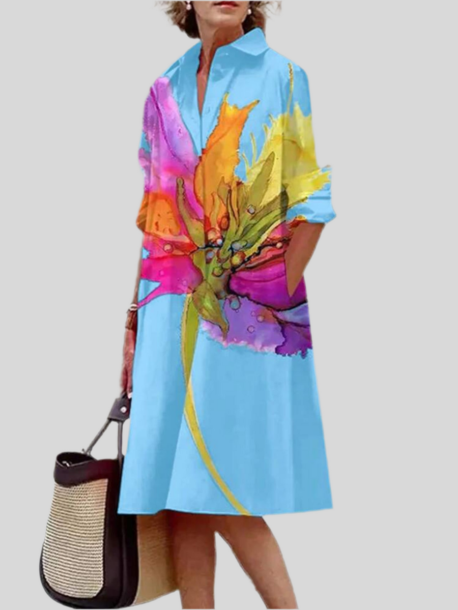 VESTIDO CAMISERO AMPLIO 6 CLRS