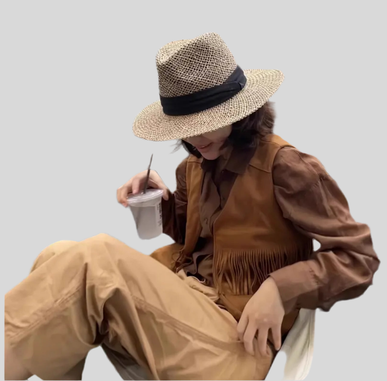 SOMBRERO DE RAFIA NATURAL CON BANDA 3 CLRS