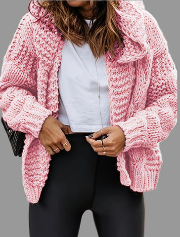 CHAQUETA CROP PUNTO CON CAPUCHA 7 CRS