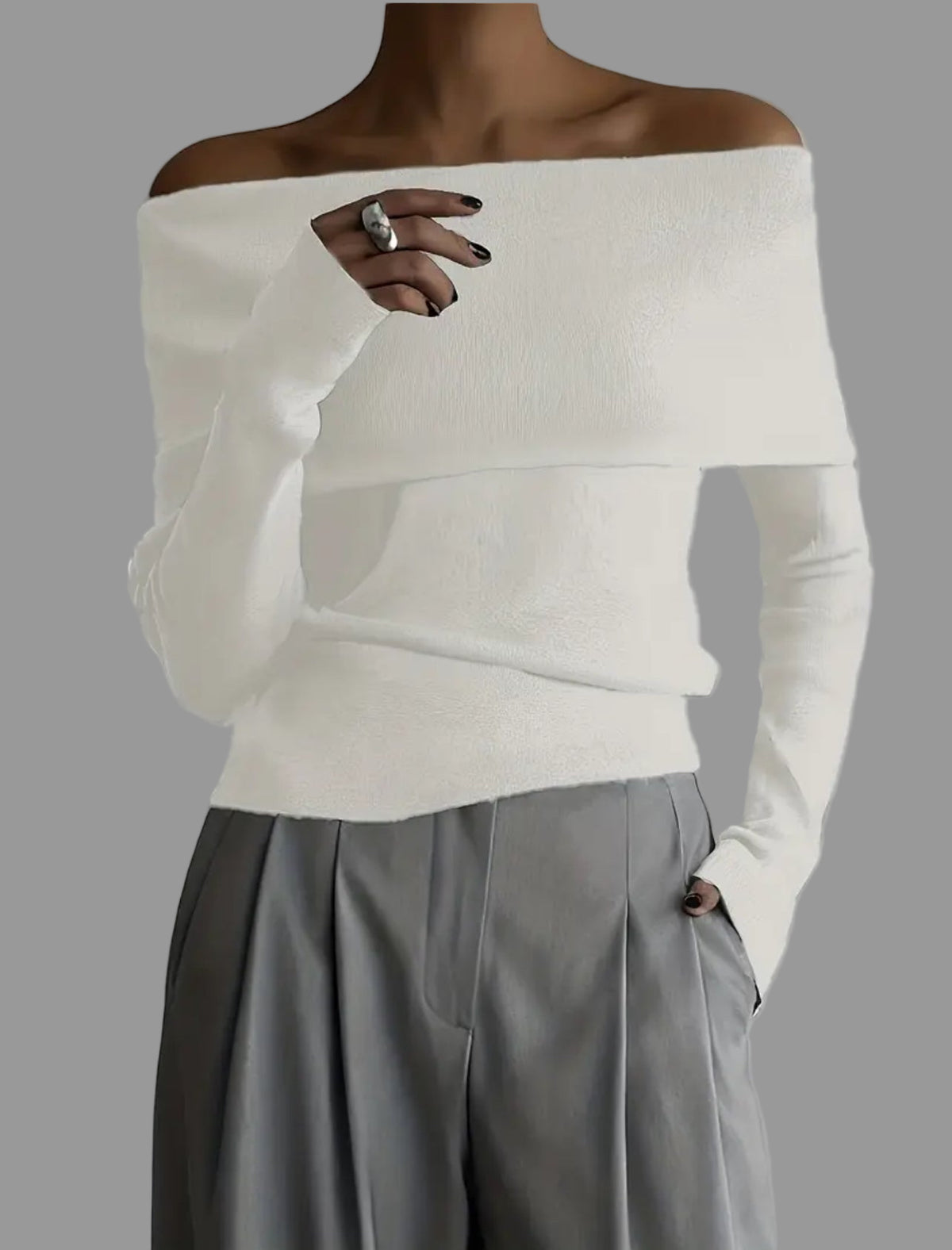 JERSEY ENTALLADO CUELLO AMPLIO  3 CLRS