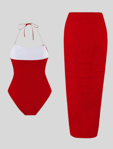 TRAJE DE BAÑO CON PAREO 3 CLRS