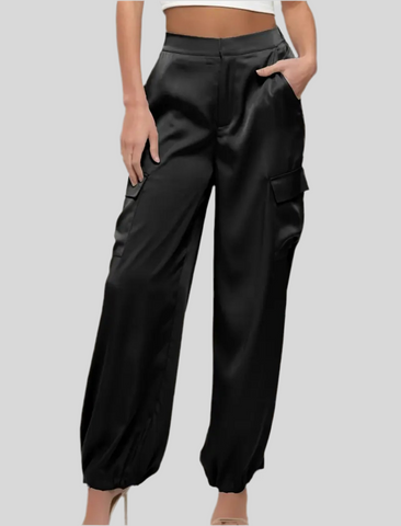 PANTALÓN CARGO SATÉN 7 CLRS