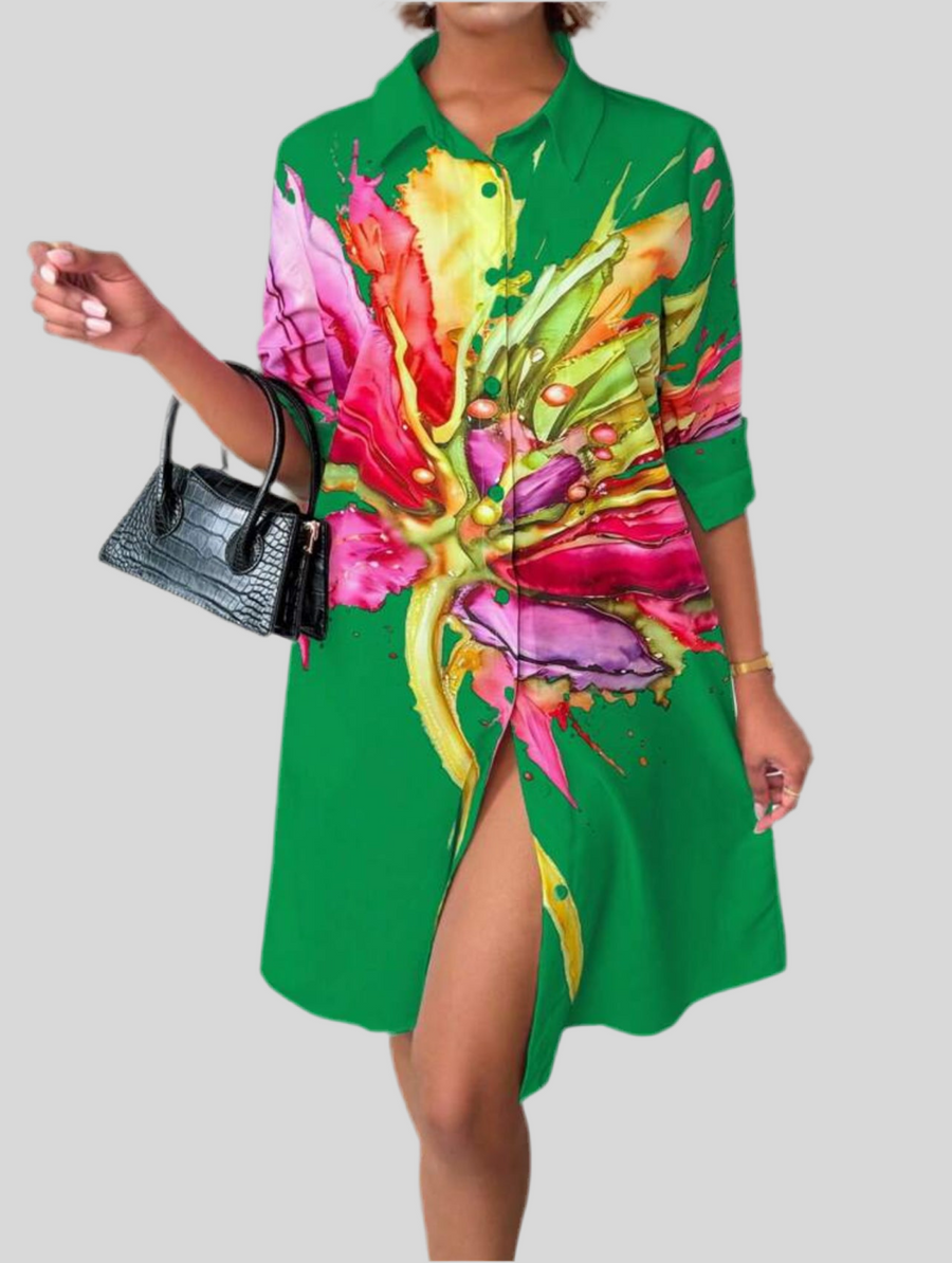 VESTIDO CAMISERO AMPLIO 6 CLRS