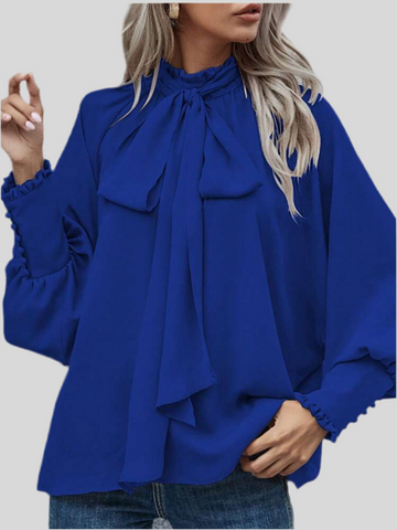 CAMISA CON CON LAZADA Y PUÑOS 10 CLRS
