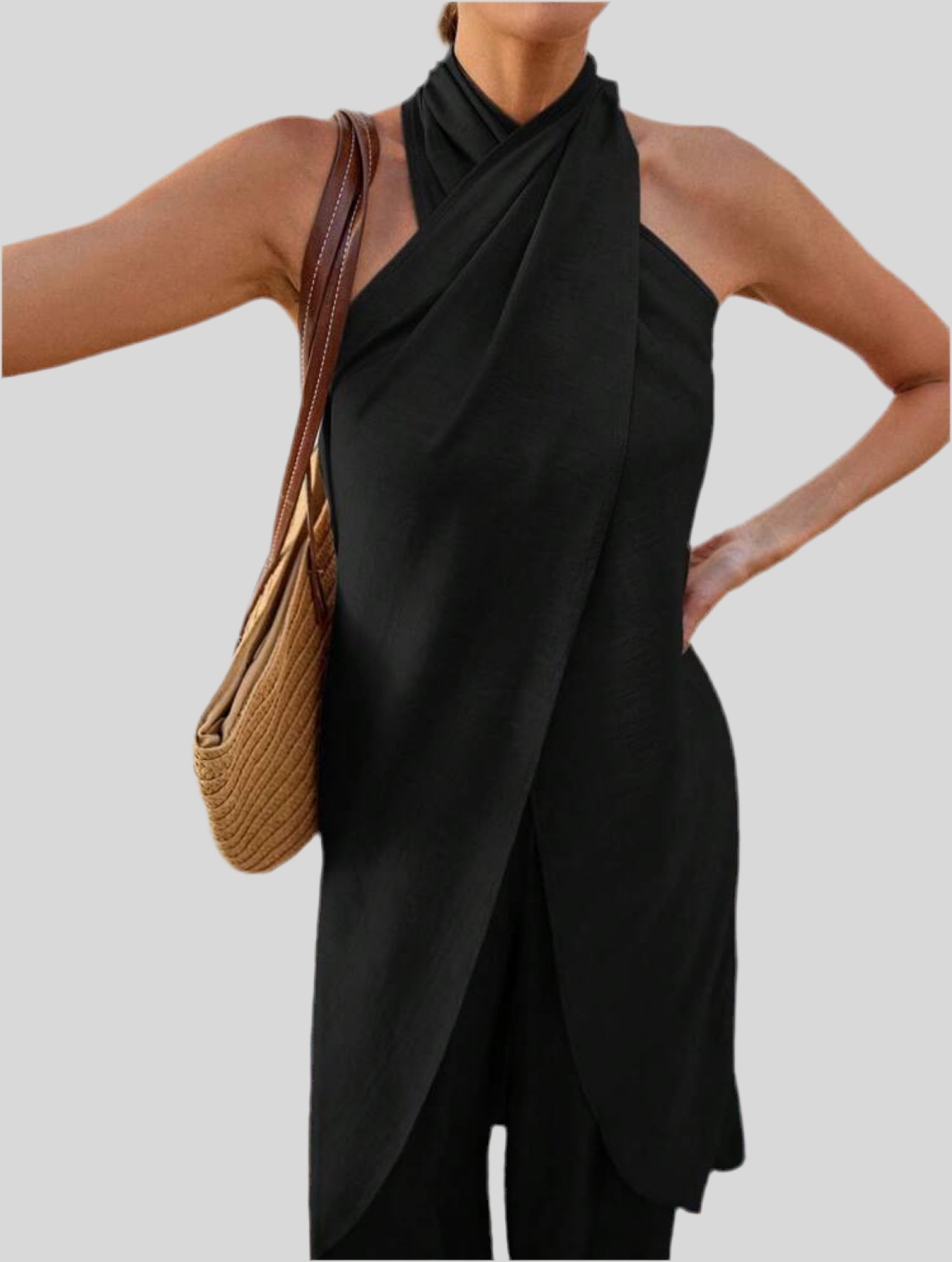 CONJUNTO TOP LARGO CON LAZO 6 CLRS